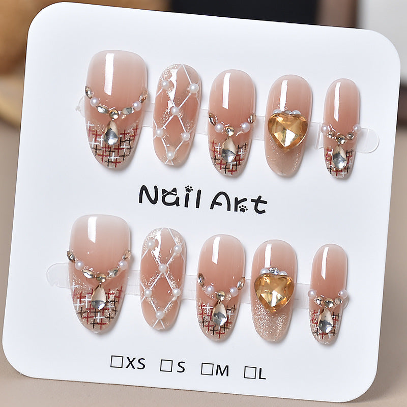 Artistic Decorative Press-On Nail Set Kalsten