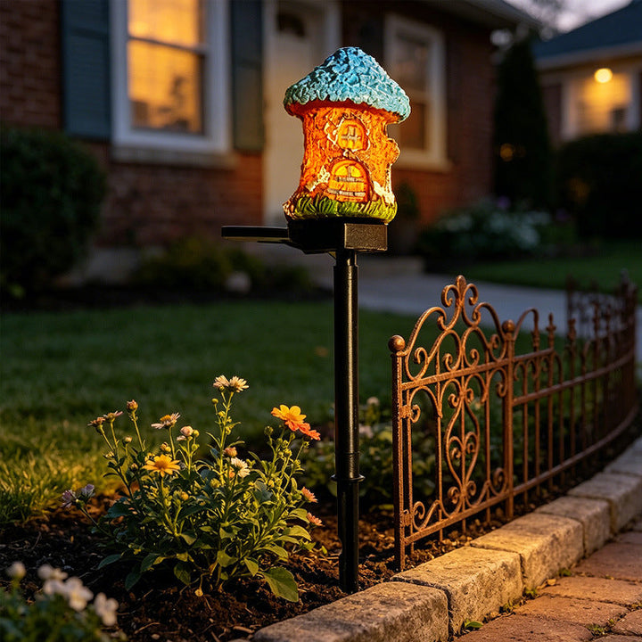 Welcoming Birdhouse Solar Pathway Stake Light With Dusk-To-Dawn Sensor Kalsten