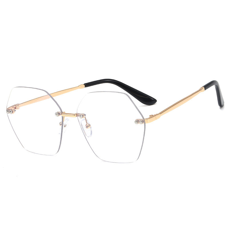 Women's hexagonal sunglasses with elegant metal frame Kalsten