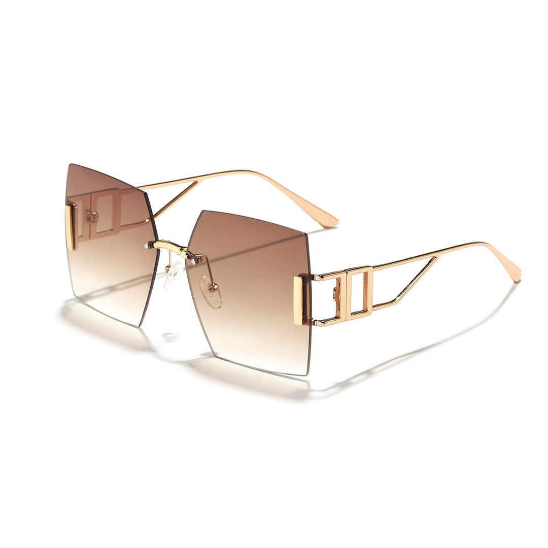 Women's square sunglasses with luxurious metal frame Kalsten