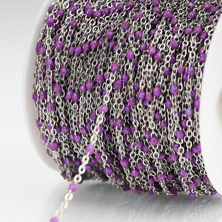 Delicate Beaded Chain Necklace Kalsten
