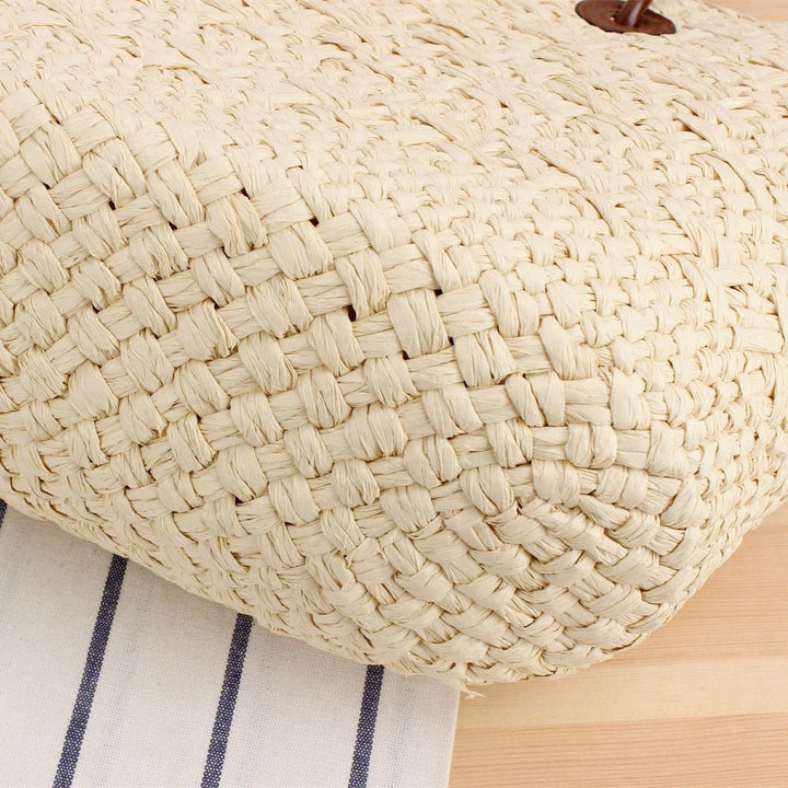 Beach bag with elegant leather straps Kalsten