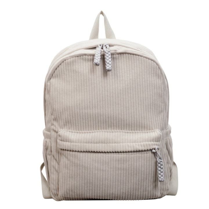 Corduroy Textured School Backpack Kalsten