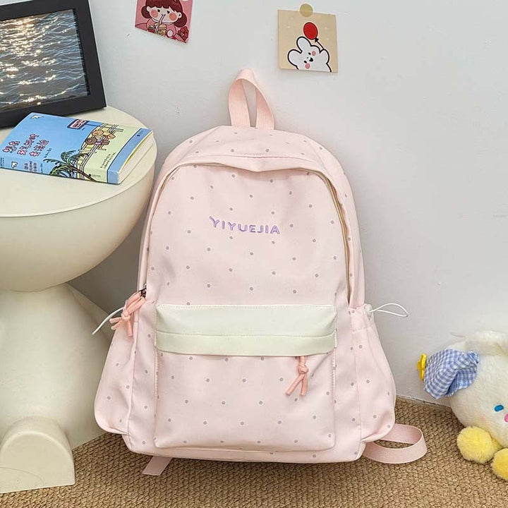 Casual Polka Dot Backpack Kalsten