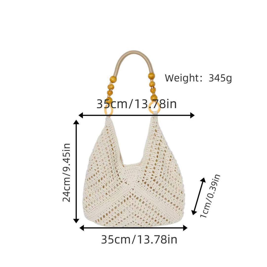 Handbag with Bohemian crochet look Kalsten