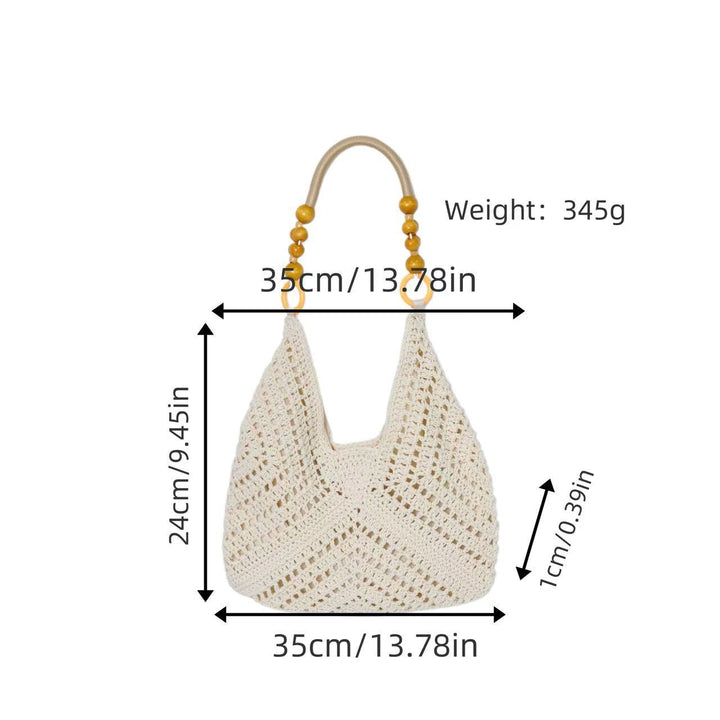 Handbag with Bohemian crochet look Kalsten