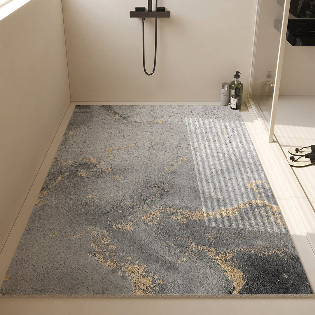 Luxurious Stone-Textured Bath Mat
