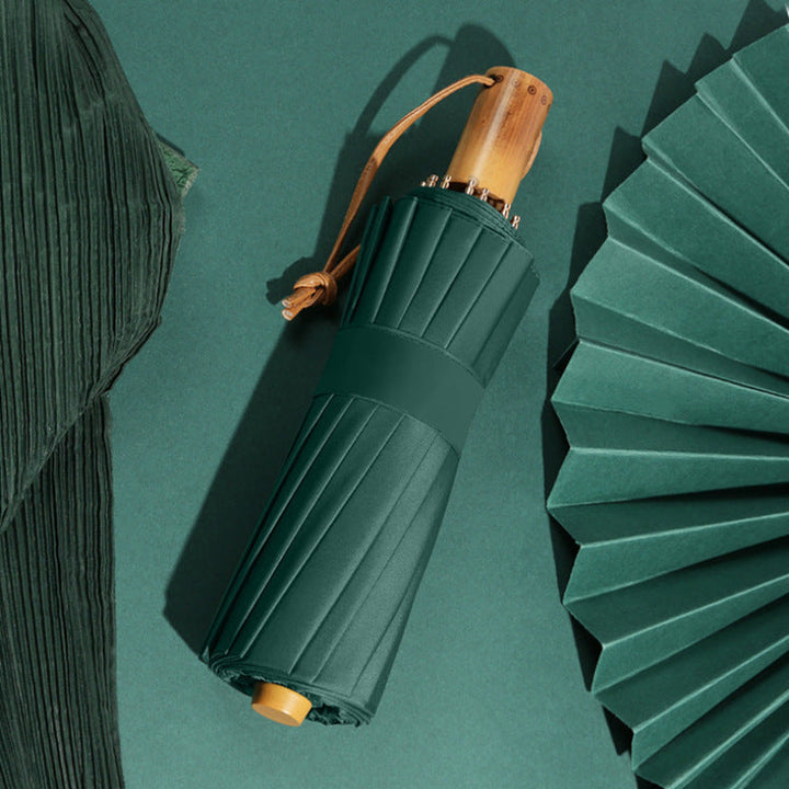 Women's Automatic Folding Umbrella with Ergonomic Handle and Wind-Resistant Technology Kalsten