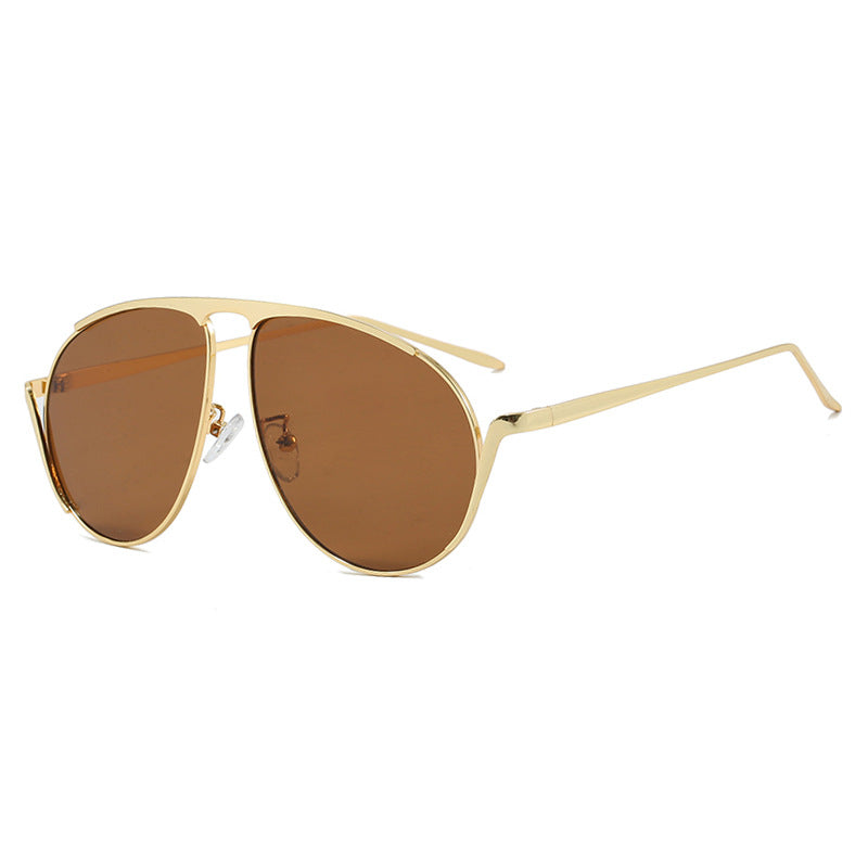 Ladies fashionable pilot sunglasses with polarized lenses and elegant metal frame Kalsten
