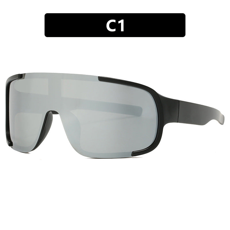 Women's sporty UV protection sunglasses with wide, aerodynamic shape Kalsten