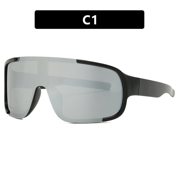 Women's sporty UV protection sunglasses with wide, aerodynamic shape Kalsten