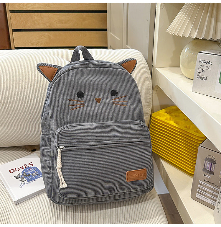 Cute Cat-Ear Mini School Backpack