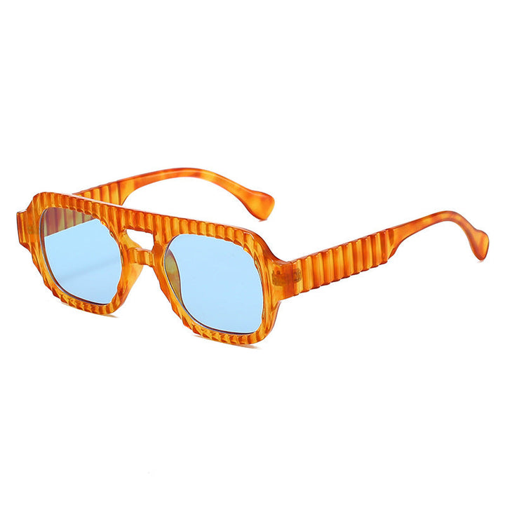 Ladies fashionable sunglasses in futuristic design with textured frame Kalsten