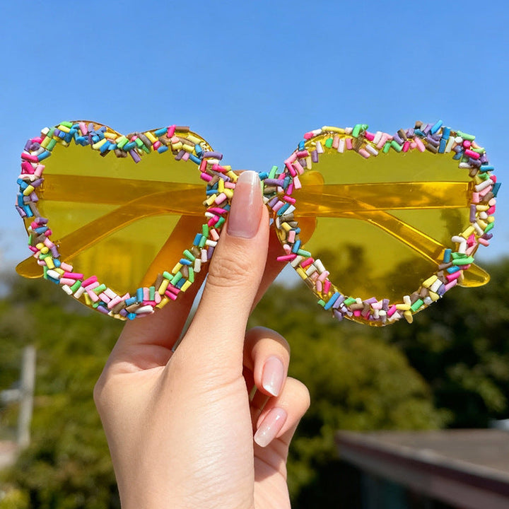 Fun and Colorful Heart-Shaped Sunglasses Kalsten