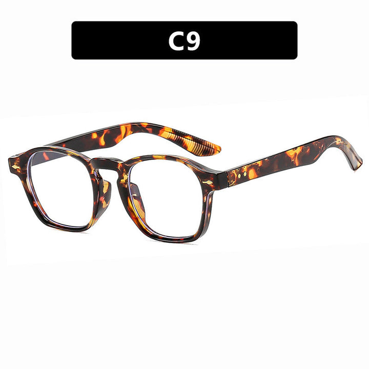 Ladies fashionable rectangular glasses with transparent frame Kalsten
