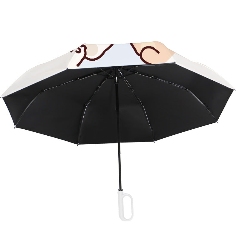 Ladies folding umbrella with playful animal motif Kalsten