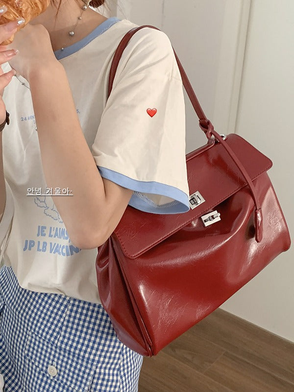Structured Leather Handbag Kalsten