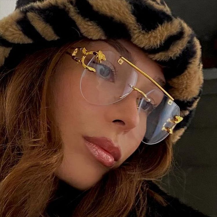 Women's unusual round sunglasses with decorative details Kalsten