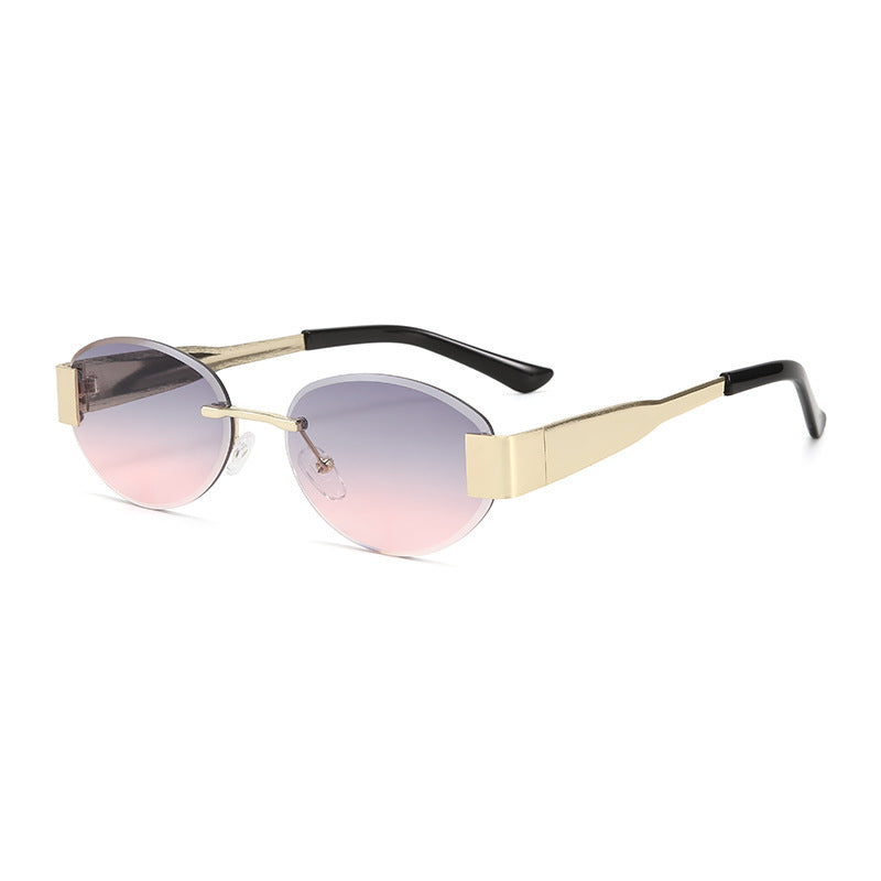 Women's glamorous sunglasses with clear, elegant frame and protective UV filter Kalsten