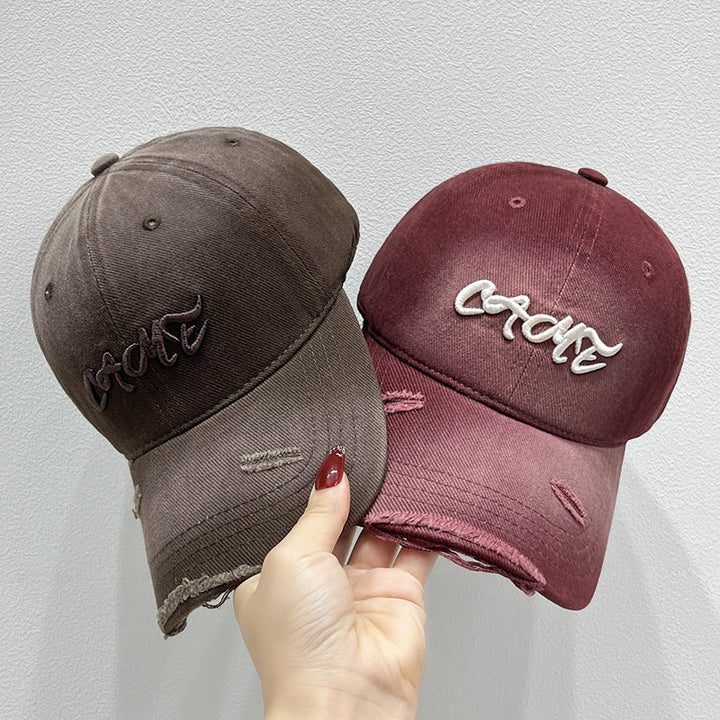 Men's Distressed Front Embroidered Baseball Cap Kalsten