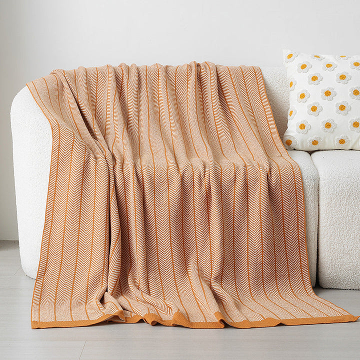 Ladies cuddle blanket with zigzag pattern Kalsten