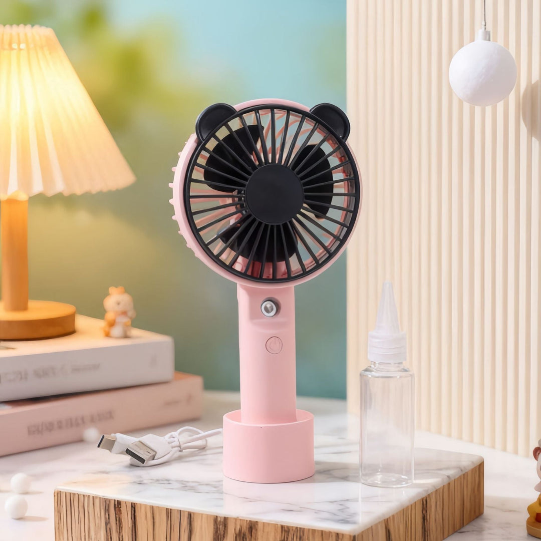 Ladies Portable Spray Fan with Ergonomic Design Kalsten