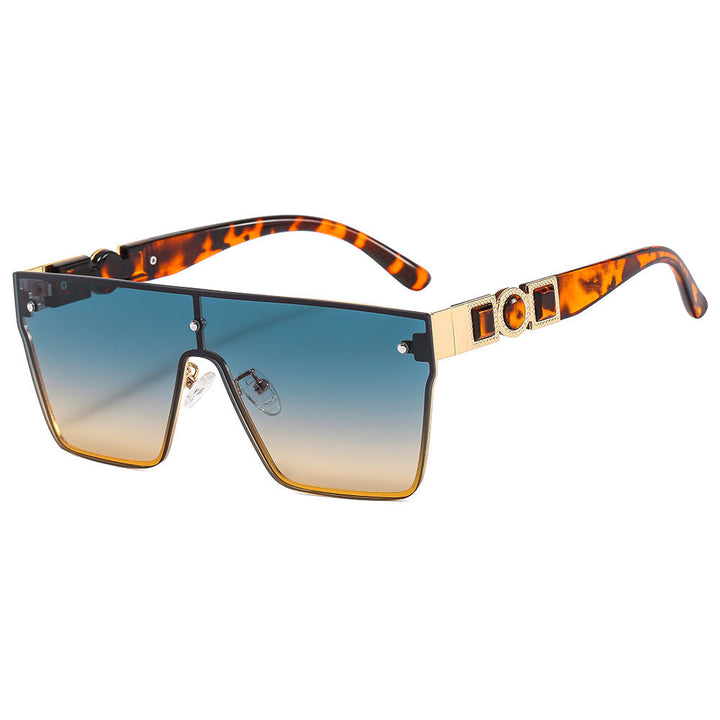 Women's oversized transparent sunglasses with fashionable frame Kalsten