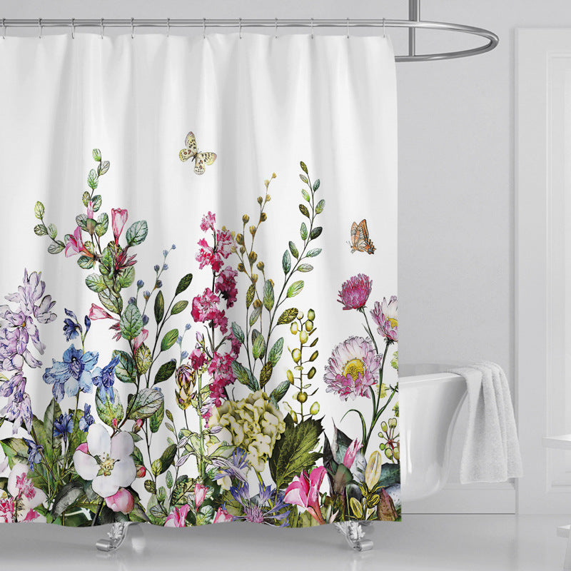 Leafy Botanical Themed Bathroom Ensemble Kalsten