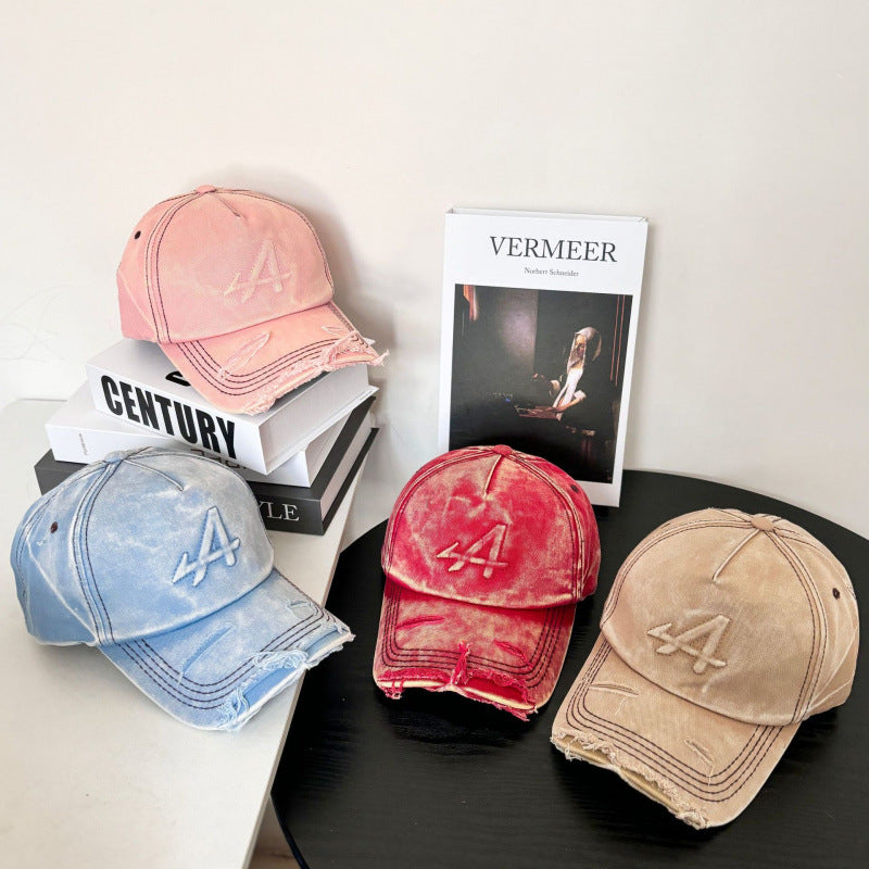 Women's Distressed Vintage Style Baseball Cap Kalsten