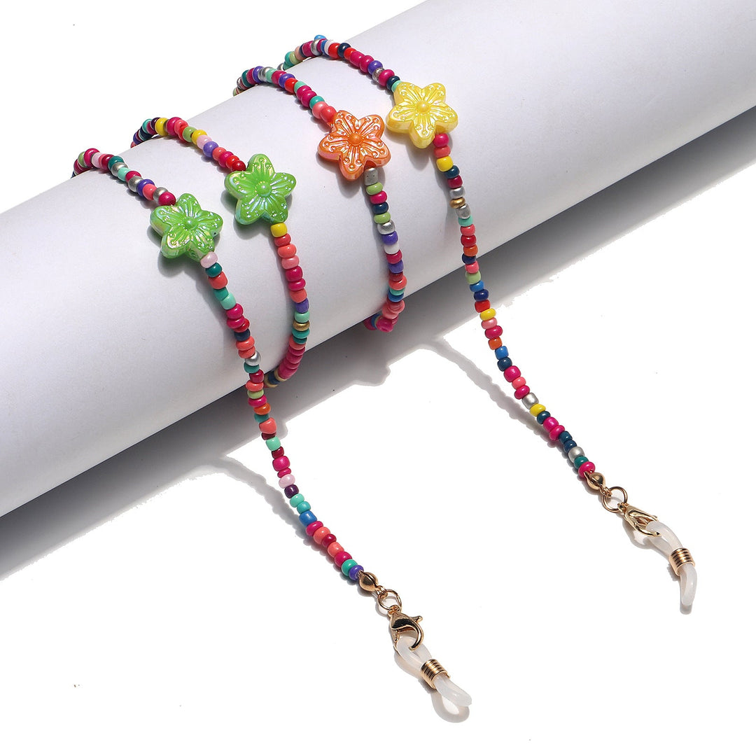 Colorful Floral Beaded Eyewear Holder Kalsten