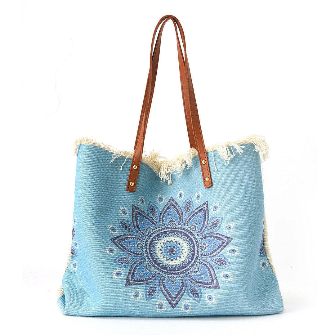 Beach bag with Unique Feather Design Kalsten