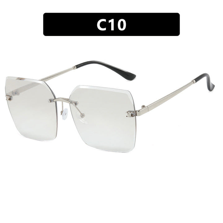 Women's square sunglasses in modern design with delicate metal frame Kalsten