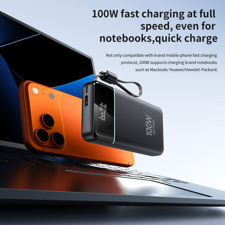 Powerful power bank with Intelligent Usb-C fast charging and digital charge level indicator Kalsten