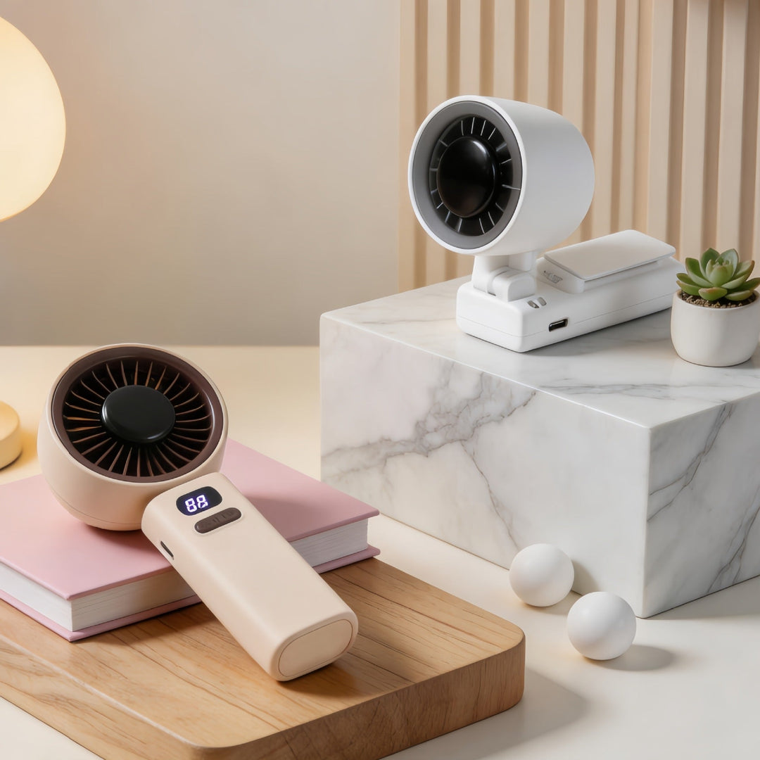 Portable Usb Fan with Digital Speed Display Kalsten