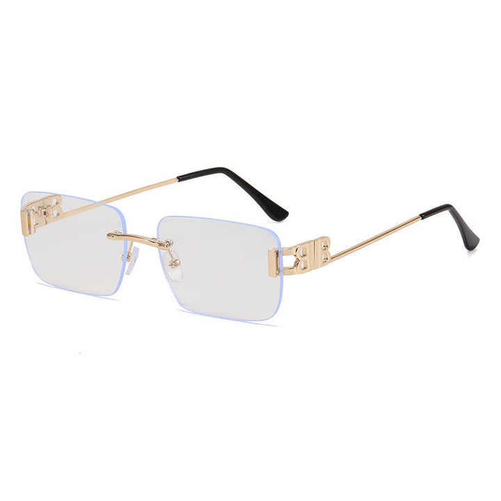 Women's fashionable square sunglasses with golden accents Kalsten
