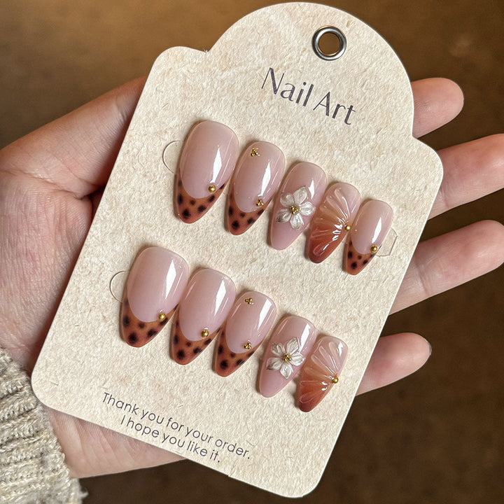 Decorative Floral Press-On Nail Set Kalsten 1787294358