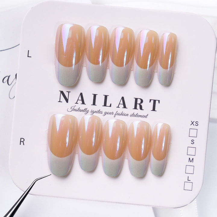Acrylic Nails with Shimmering Effect Kalsten