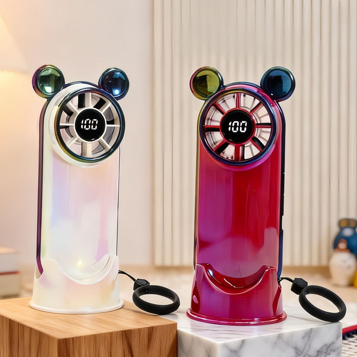 Women Portable USB Fan with multifunctional digital control Kalsten