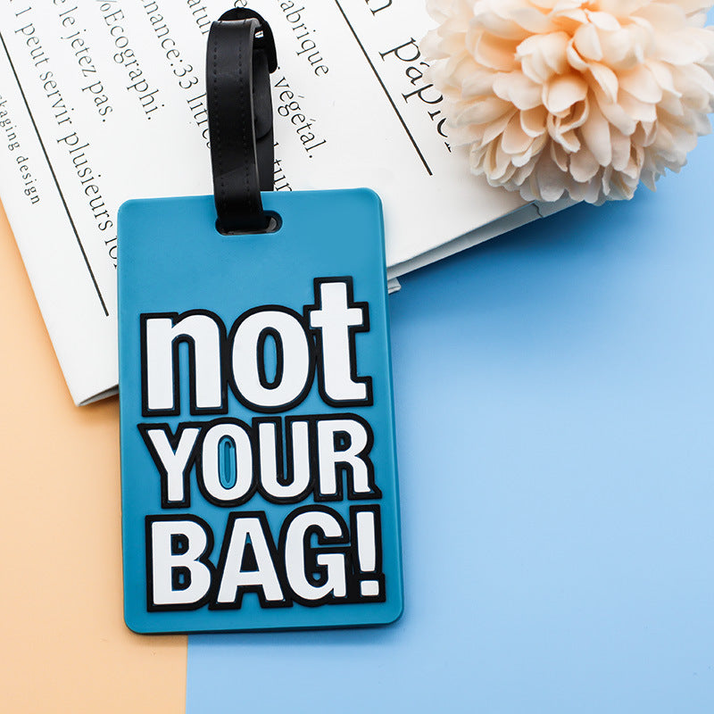 Unisex Luggage Tag with Humorous Saying Kalsten