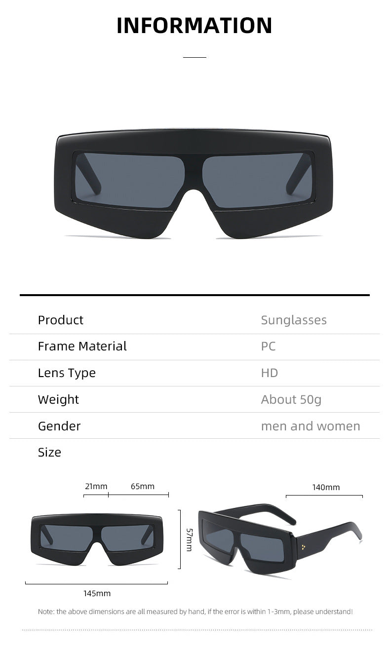 Women futuristic sunglasses in chunky design Kalsten