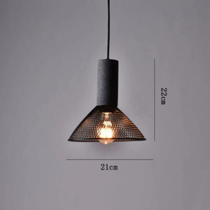 Modern Iron Grey Hanging Light Pendant Lampshade | Kalsten