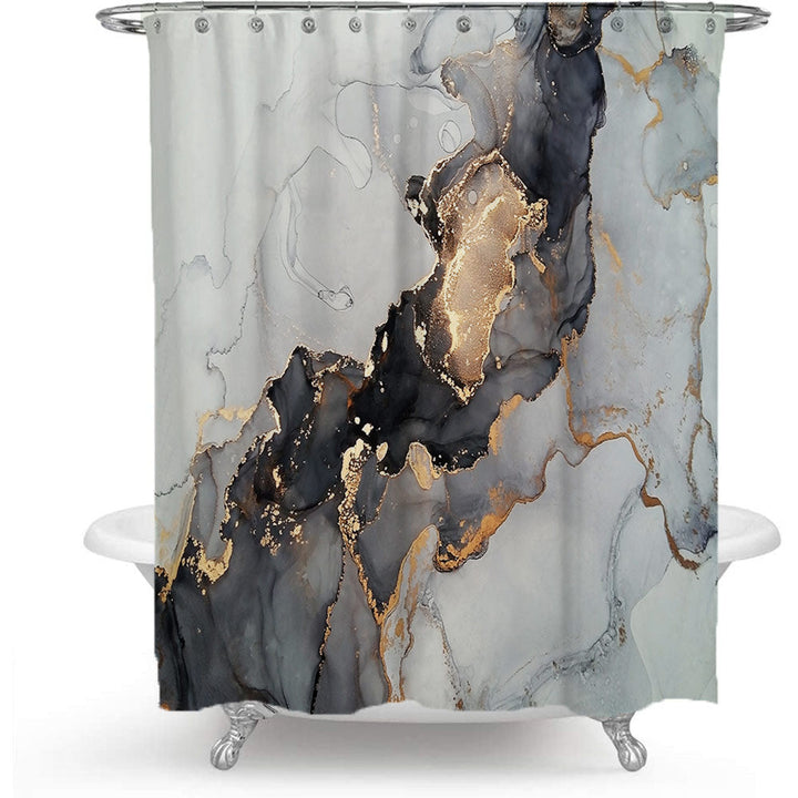 Artistic Marble Design Shower Curtain Kalsten