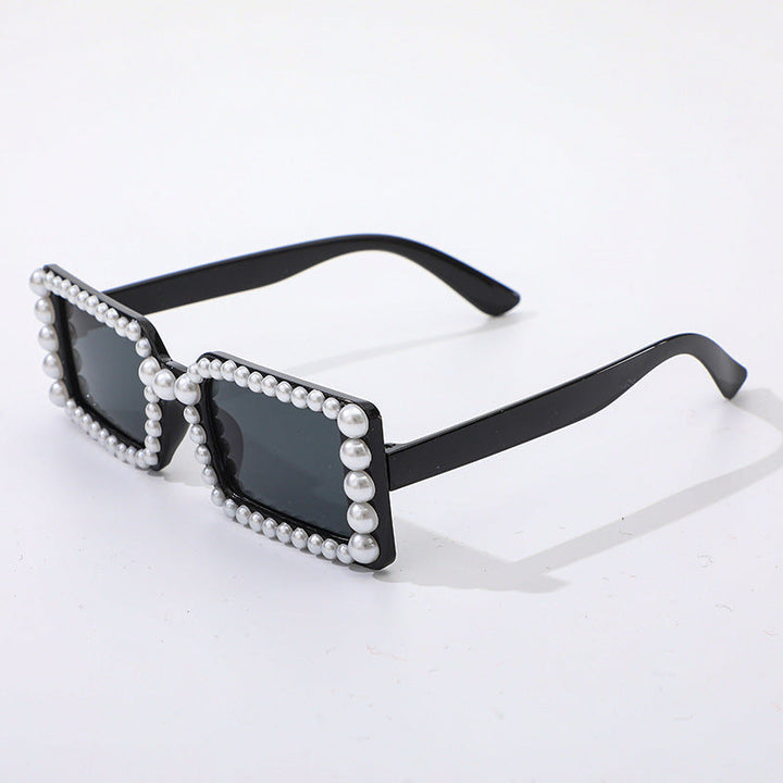Pearl-Embellished Retro Sunglasses Kalsten