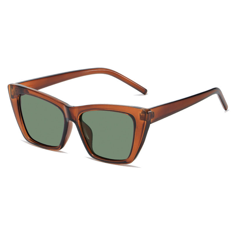 Women's trendy oversized sunglasses with innovative transparent frame Kalsten