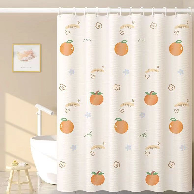 Playful Fruit-Themed Shower Curtain Kalsten