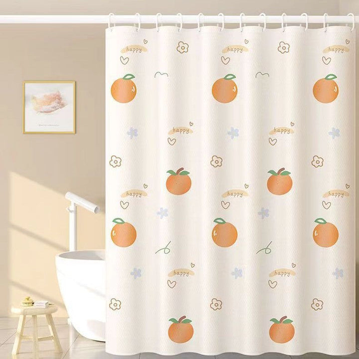 Playful Fruit-Themed Shower Curtain Kalsten