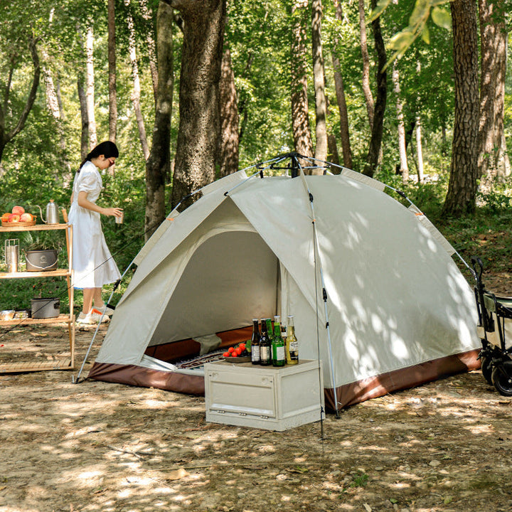 Camping tent with weather-resistant material and easy setup system Kalsten