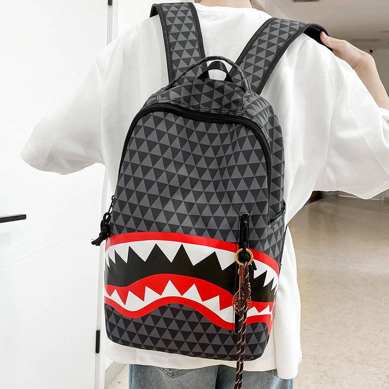 Backpack with Unique Shark Motif Kalsten