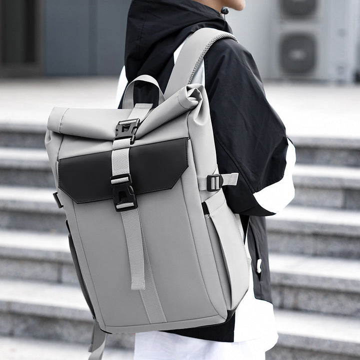 Robust rolltop backpack with ergonomic carrying system and versatile storage space Kalsten