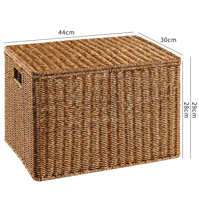Handcrafted Rectangular Wicker Storage Box Kalsten